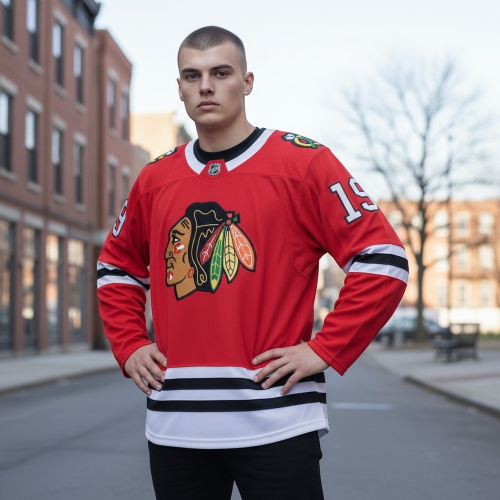 Fanatics NHL Breakaway Home Jersey Mens Medium* Red #19 Toews Chicago Blackhawks